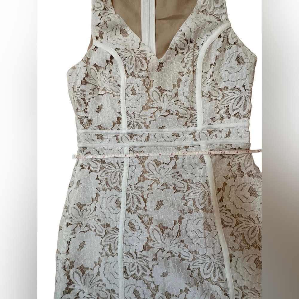 Lulus White Lace Long‎ Maxi Dress sz Medium NEW Wedding Bride Gown - Picture 5 of 12